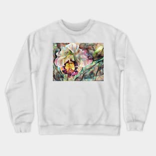 Vivid Iris Flower Crewneck Sweatshirt